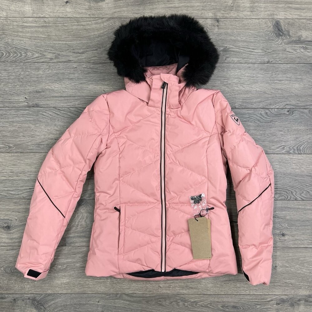 Rossignol Jacket Sz Small Womens Cooper Pink Staci Pearly Full Zip Black New